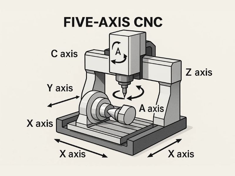 What is 5 Axis Machining and How Does It Work - profab