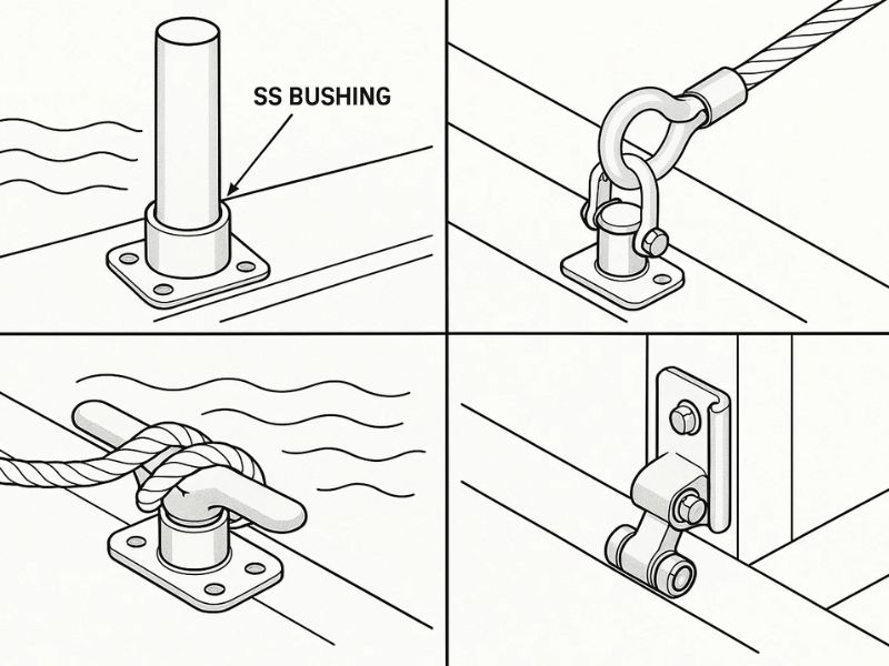 ss bushing in marine app
