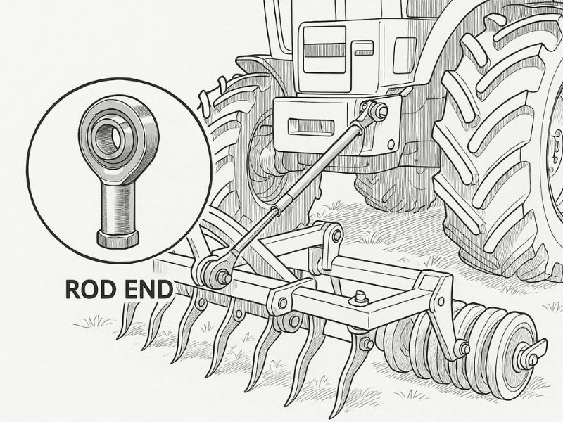 ss threaded rod in agriculture machine
