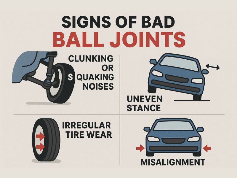 Check Bad Ball Joints on Trucks and UTVs