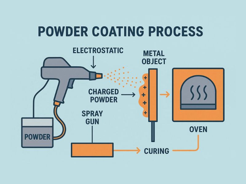 how to powder coat stainless steel