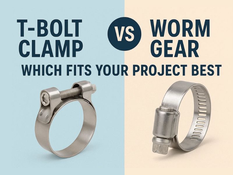 t bolt clamp vs worm gear clamps