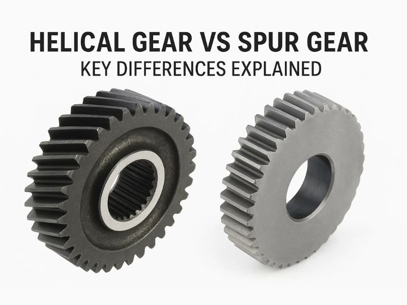 spur gear vs helical gear