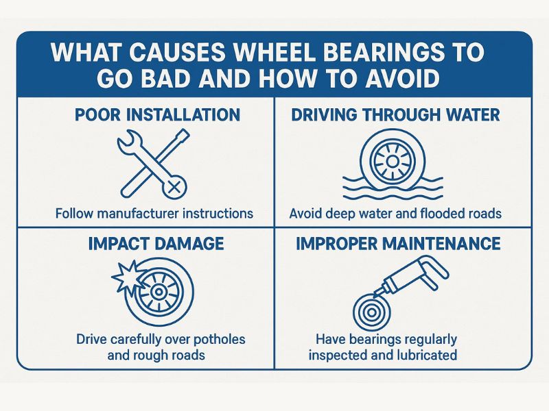 what causes wheel bearings to go bad