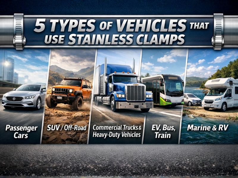 5 Types of Vehicles Use Stainless Clamps