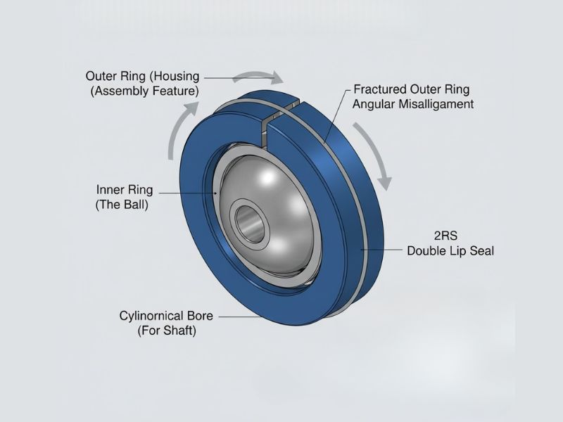 construction of stainless steel plain bearing