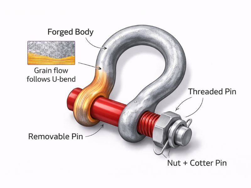 construction of a shackle