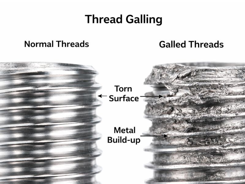 thread galling of standoffs