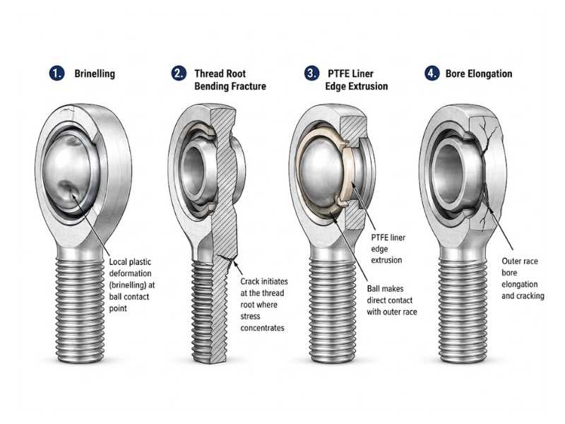 4 demage modes of rod ends