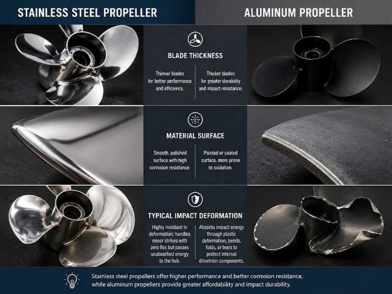 Stainless Steel Propeller vs Aluminum