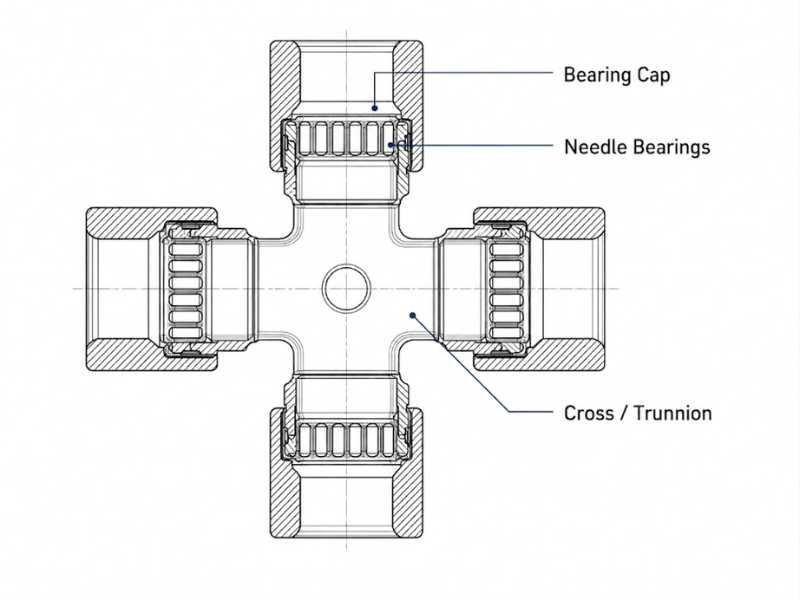 components of universal joints