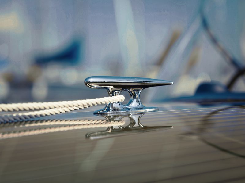Cleat size and material selection determines mooring security